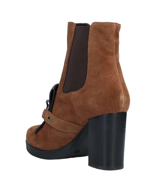 Luciano Barachini Brown Oggi Ankle Boots Leather, Synthetisches Material
