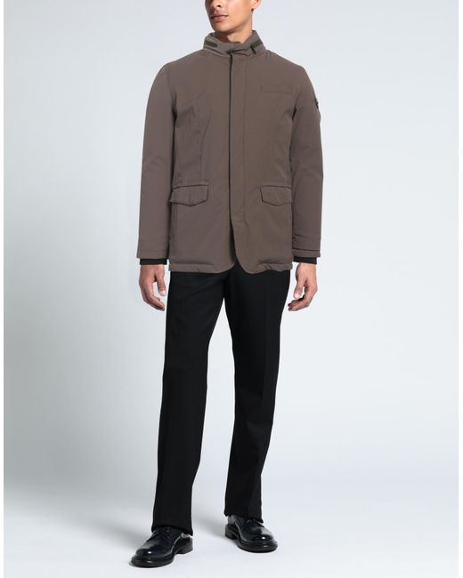 Baldinini Brown Khaki Puffer Polyester for men