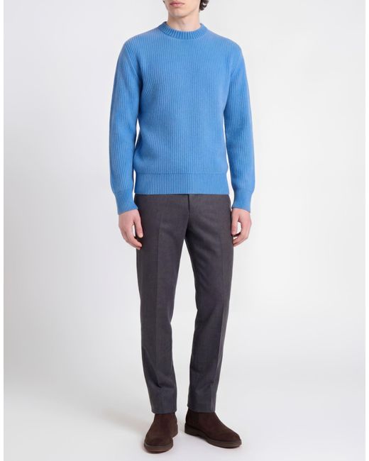 Altea Blue Sweater Virgin Wool for men