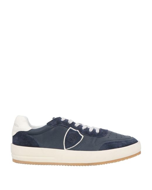 Philippe Model Blue Midnight Sneakers Leather for men