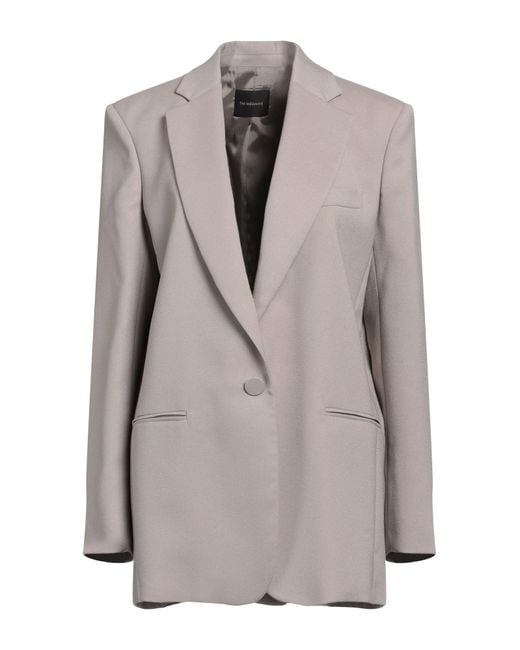 ANDAMANE Gray Taupe Blazer Polyester