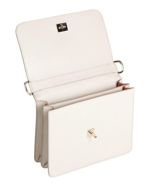 Fontana Milano 1915 White Ivory Shoulder Bag Leather