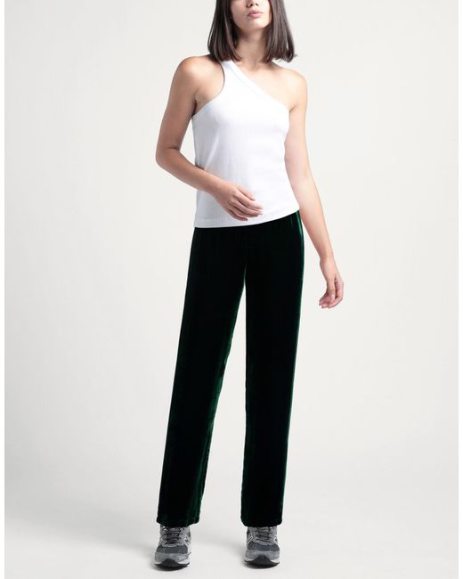 BIANCO LEVRIN Black Pants Viscose, Silk
