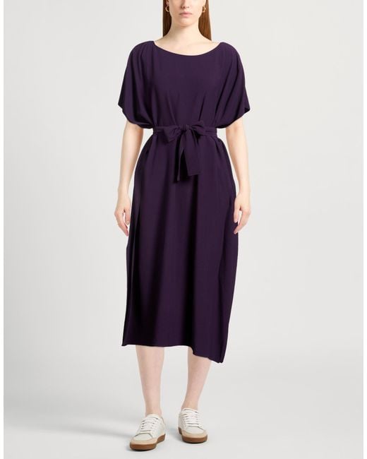 Liviana Conti Purple Midi Dress