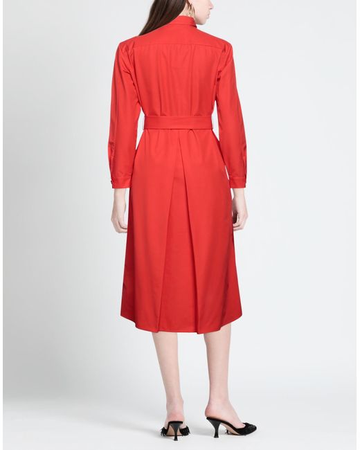 Kiton Red Midi Dress