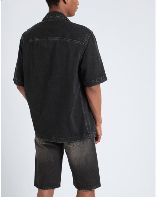 DIESEL Black Denim Shirt for men