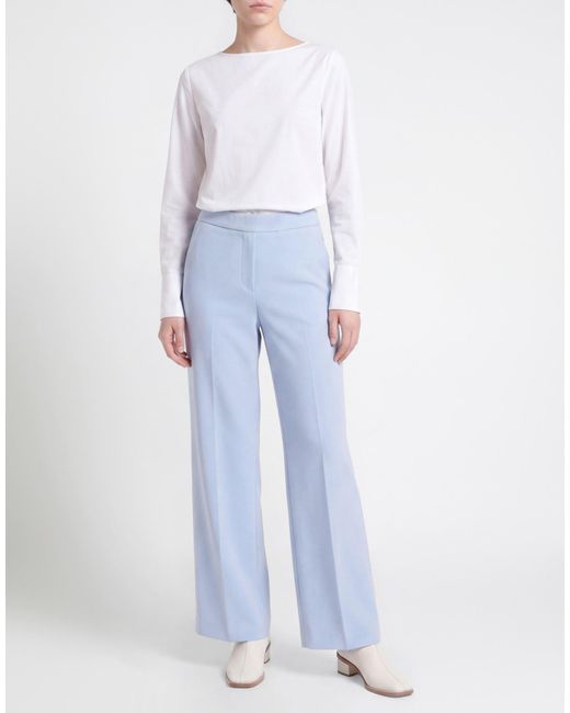 Gardeur Blue Pants Polyester, Elastane