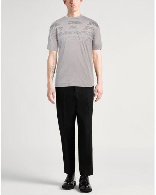 Emporio Armani Gray T-shirt for men