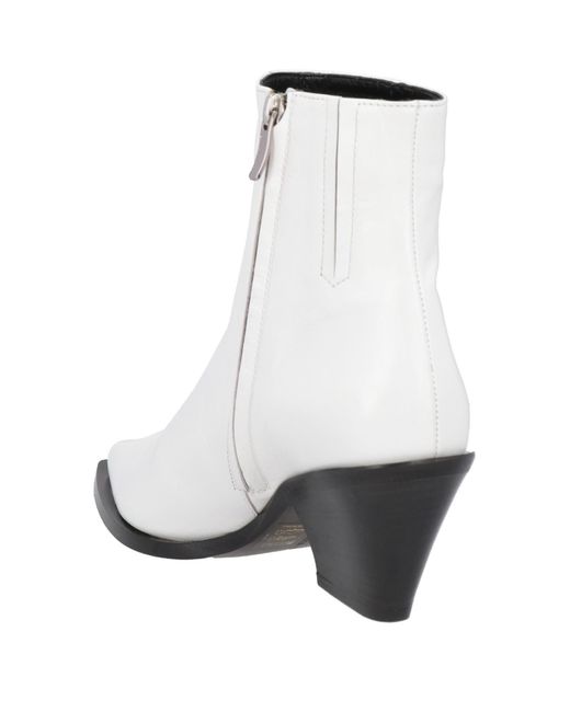 Barbara Bui White Ankle Boots