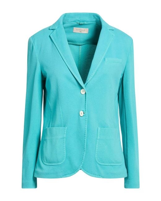 Circolo 1901 Blue Blazer Cotton, Elastane