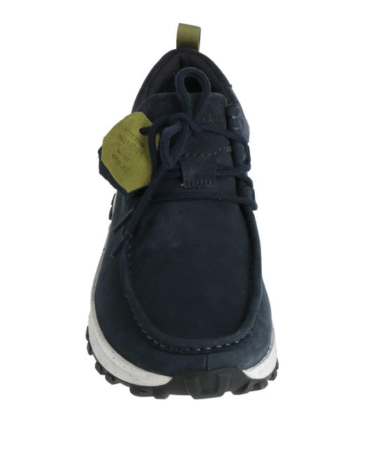 Clarks Blue Atl Midnight Lace-Up Shoes Leather for men