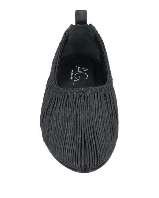 Agl Attilio Giusti Leombruni Gray Ballet Flats Leather