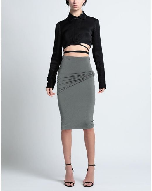 Givenchy Gray Crepe Skirt