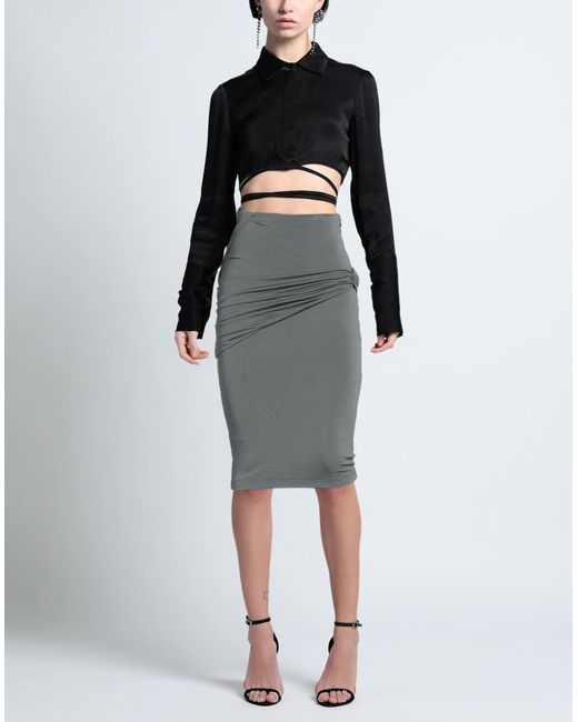 Givenchy Gray Midi Skirt