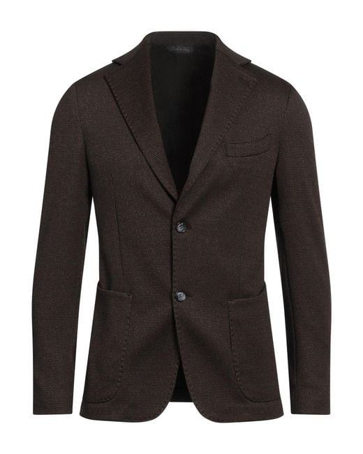 Takeshy Kurosawa Black Blazer Polyester, Viscose, Elastane for men