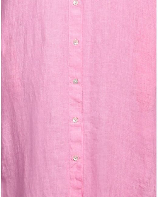 120% Lino Pink Midi Dress