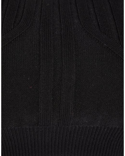 Dondup Black Top Viscose, Polyacrylic