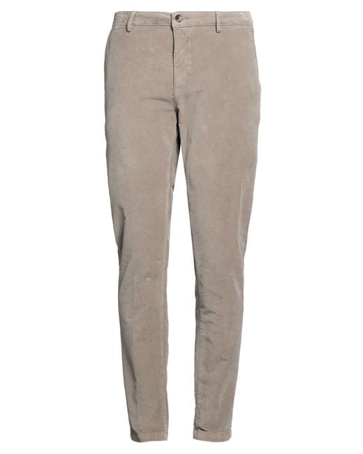 Yan Simmon Gray Pants Cotton, Elastane for men