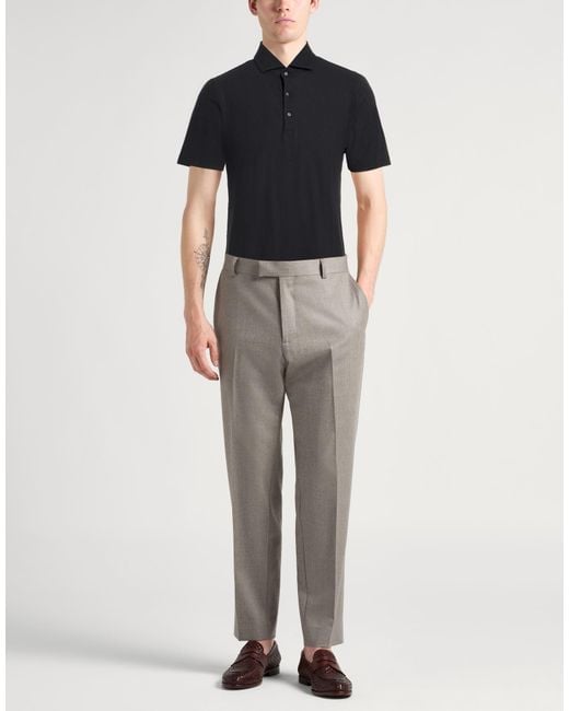Lardini Black Polo Shirts for men