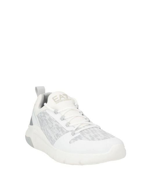 EA7 White Light Sneakers Polyester for men