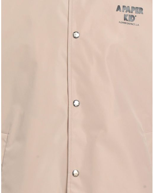 A PAPER KID Natural Jacket Polyester for men
