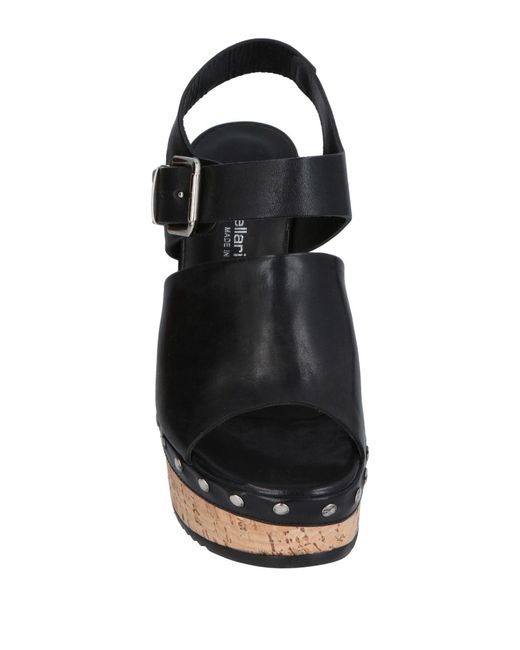 Laura Bellariva Black Sandals