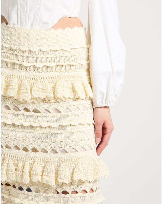 Zimmermann Natural Midi Skirt