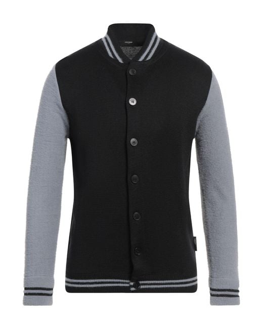 Takeshy Kurosawa Black Cardigan Polyamide, Merino Wool, Acrylic for men