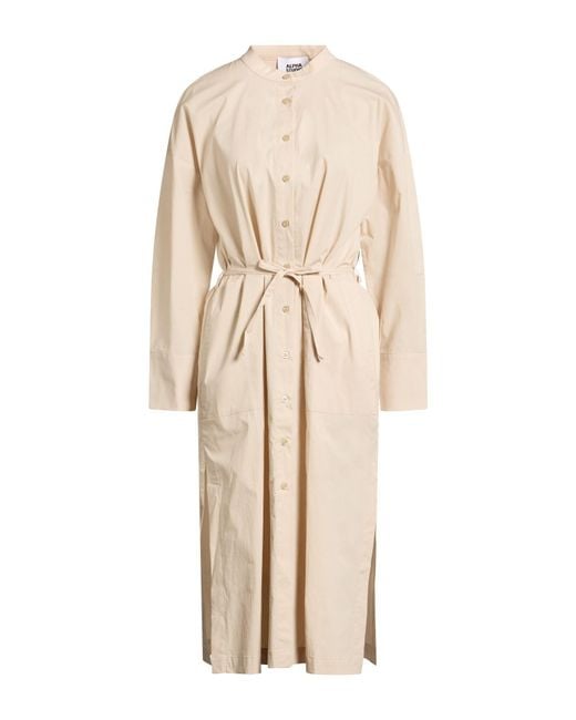 Alpha Studio Natural Midi Dress