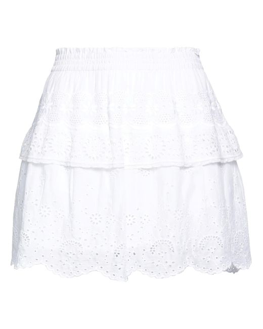 LoveShackFancy White Mini Skirt