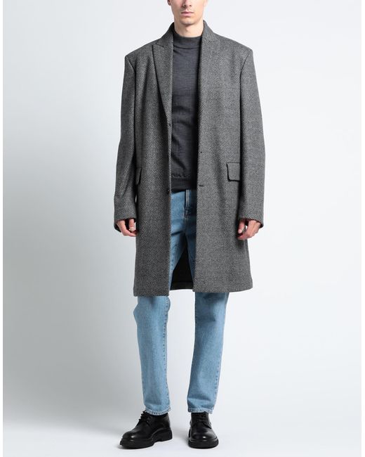 Manteau long Dolce & Gabbana pour homme en coloris Gray