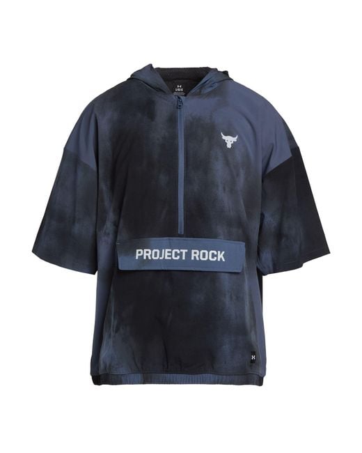 Under Armour Blue Sweatshirt Polyester, Elastane for men