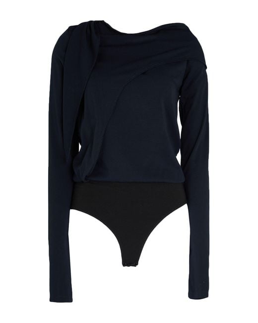 ALESSIA SANTI Blue Bodysuit Polyamide, Elastane