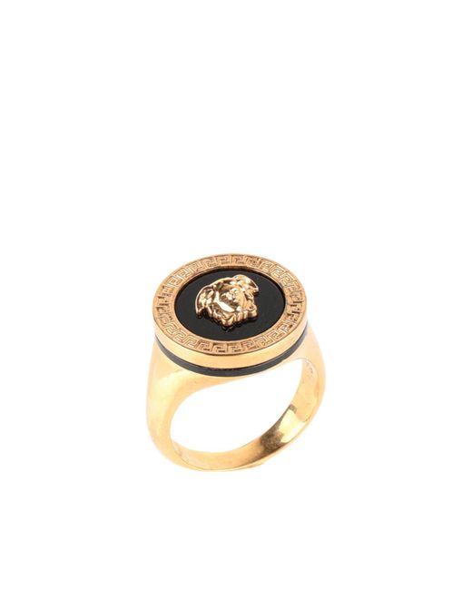 Bague Versace pour homme en coloris Metallic