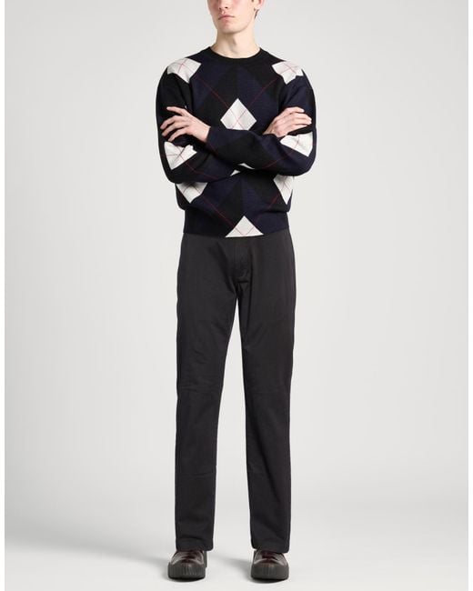 Barbour Black Pants Cotton for men