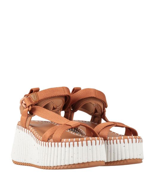 Chloé Natural Sandals
