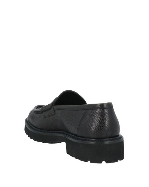 Doucal's Black Loafers Leather for men