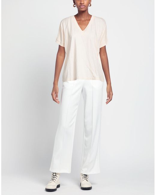 Zanone White Light T-Shirt Cotton, Linen