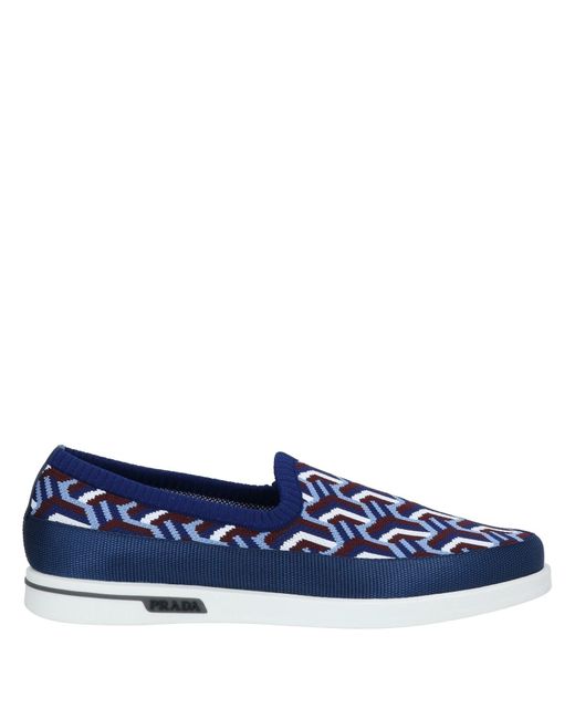 mens blue prada trainers