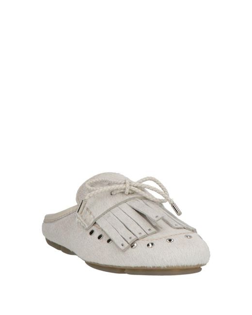 Wales Bonner White Mules & Clogs