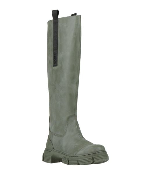 Ganni Green Boots