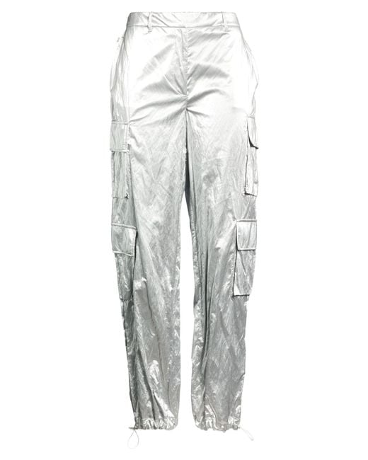 Jijil Gray Pants Viscose, Polyester, Cotton, Polyurethane, Metallic Fiber