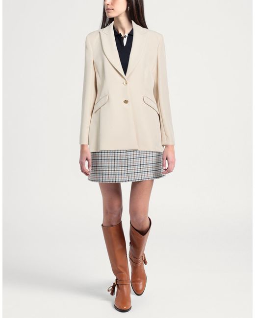 alma sanchez Natural Blazer Polyester, Elastane