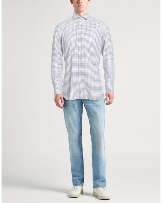 Boglioli White Shirt Cotton for men