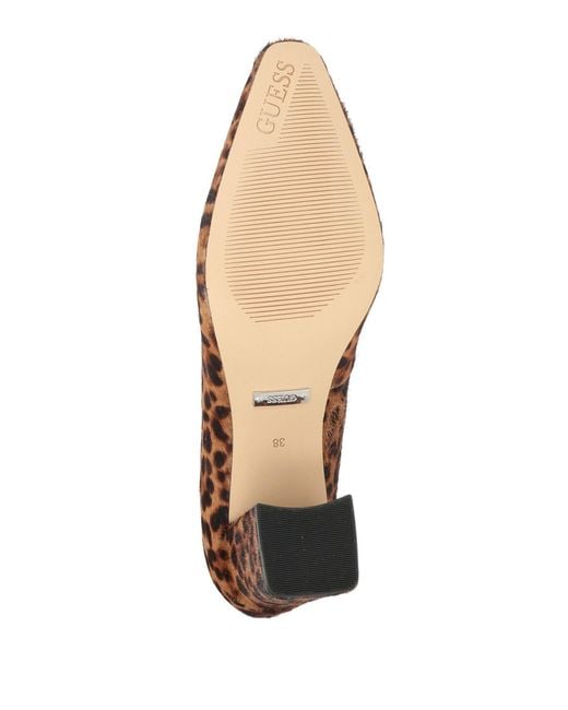 Guess Brown Camel Pumps Leather
