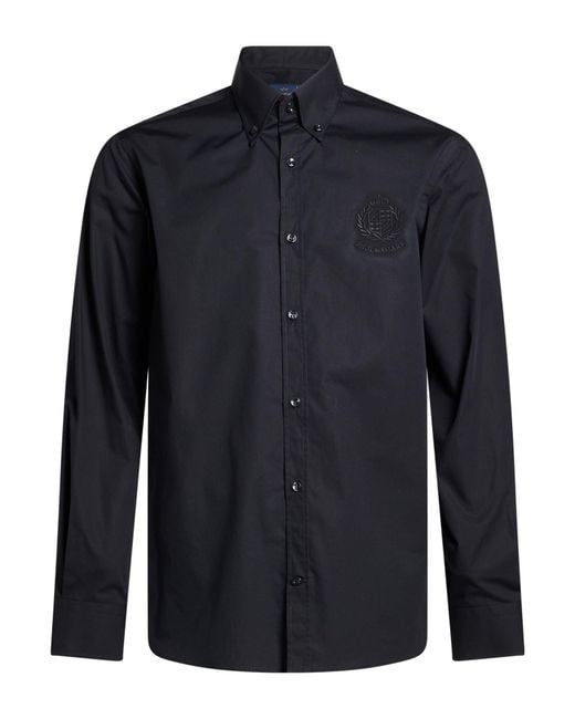 Paul & Shark Blue Shirt Cotton for men