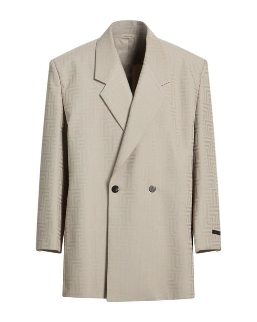 Fear Of God Natural Sand Blazer Virgin Wool, Polyester for men