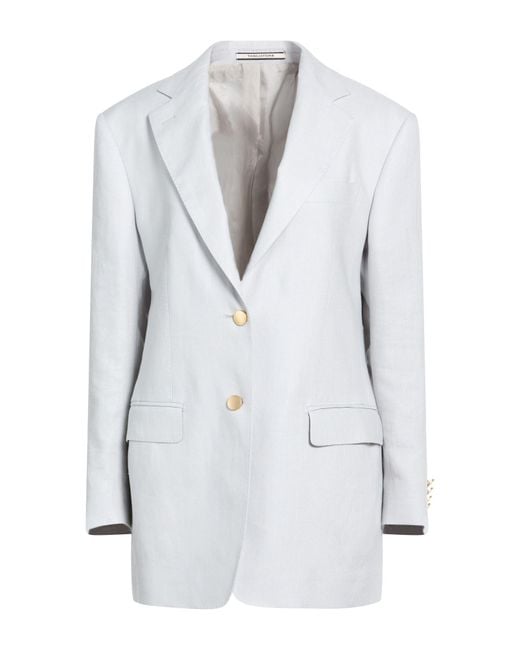 Tagliatore 0205 White Light Blazer Linen