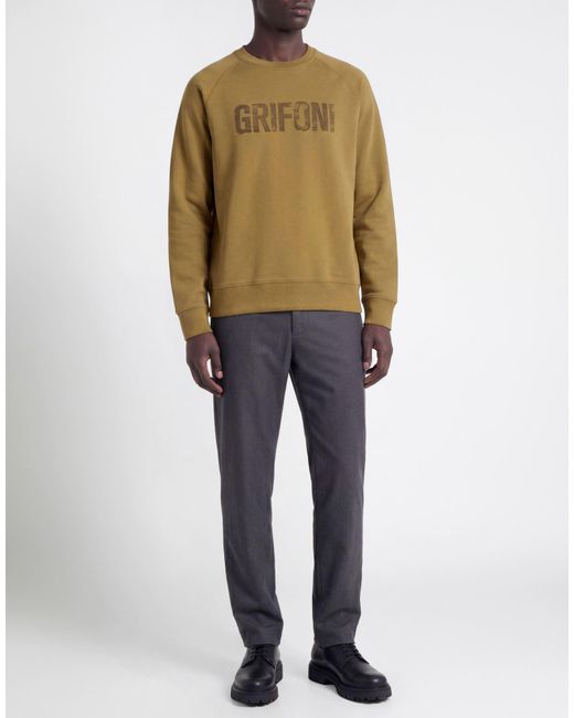 Grifoni Green Military Sweatshirt Cotton for men