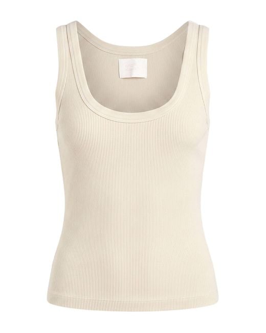 Citizens of Humanity Natural Cream Tank Top Cotton, Lyocell, Elastane